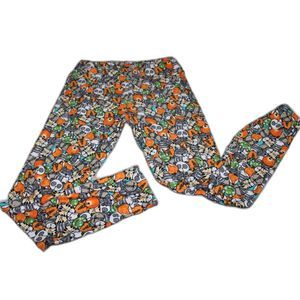 Womens LulaRoe Leggings OS One Size Colorful Wildlife Pattern Panda